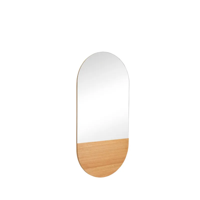 Crescent Wall Mirror Oval Natural by Hübsch – product photo