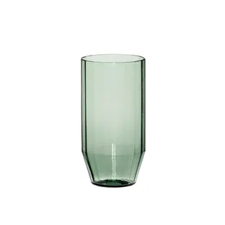 Aster Drinking Glass Green by Hübsch – product photo 2 of 2