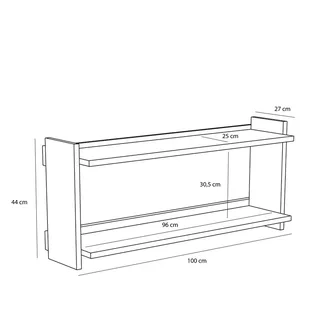 Forma Shelf Large Natural by Hübsch – product photo 3 of 7