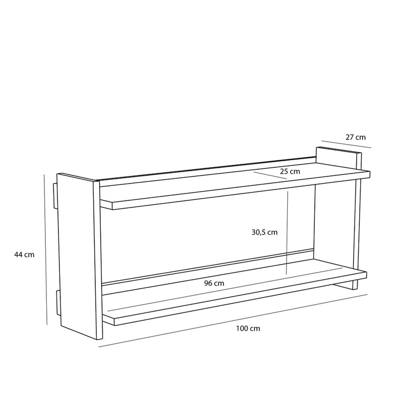 Forma Shelf Large Natural by Hübsch – product photo 3 of 7