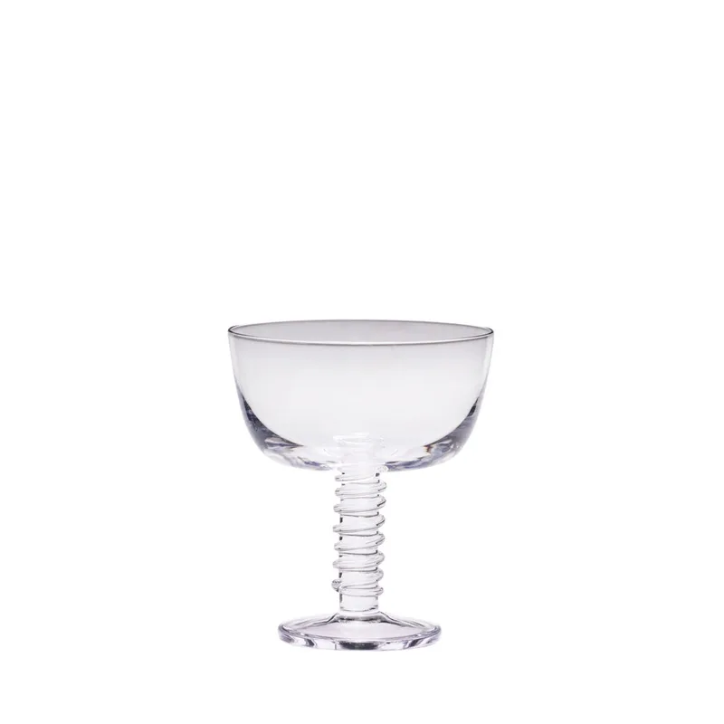 Clink Champagne Glass Clear by Hübsch – product photo 5 of 5