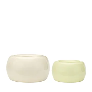 Maru Pots Large Light green (set of 2) de Hübsch – photo du produit 4 sur 4