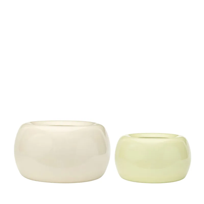 Maru Pots Large Light green (set of 2) de Hübsch – photo du produit 4 sur 4
