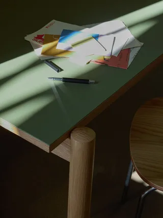 Oblique Desk Olive by Hübsch – interior photo 4 of 5