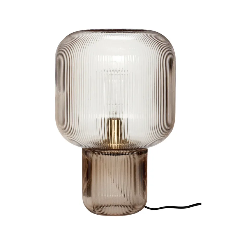 Pirum Table Lamp Brown de Hübsch – photo du produit