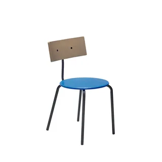 Koi Dining Chair Blue/Brown/Black de Hübsch – photo du produit 9 sur 9