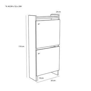 Forma Shoe Cabinet Natural by Hübsch – product photo 3 of 6