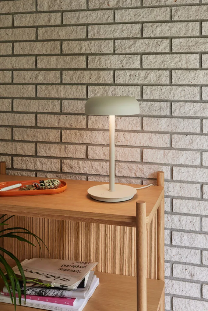 Velo Table Lamp Sand by Hübsch – interior photo 2 of 4
