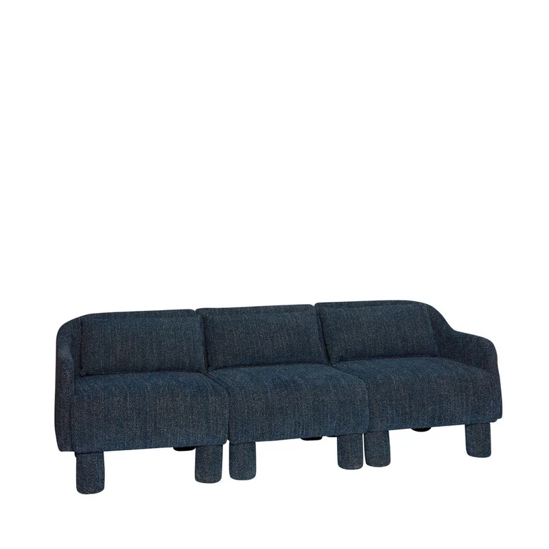 Elegance Sofa Dark blue by Hübsch – product photo 9 of 9