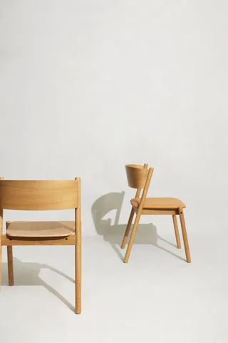 Oblique Dining Chair Seat Natural by Hübsch – product photo 5 of 8
