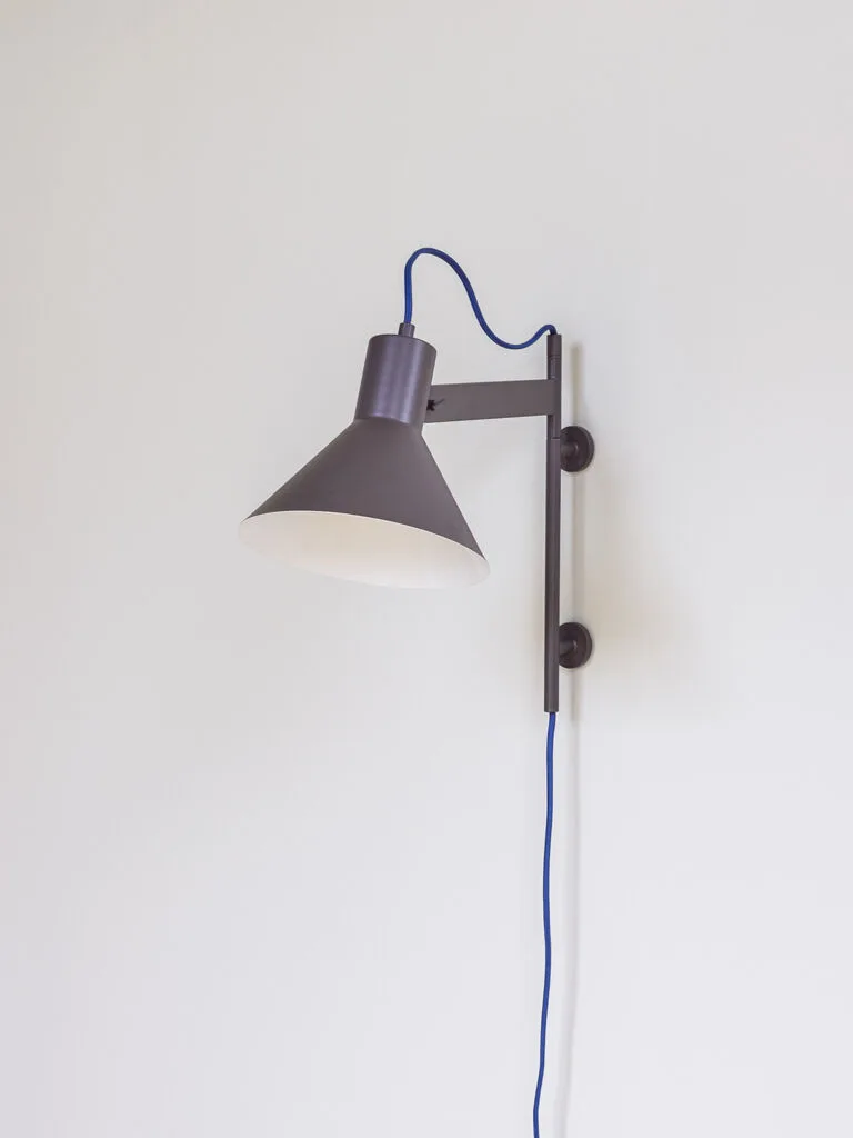 Studio Wall Lamp Brown by Hübsch – product photo 2 of 3