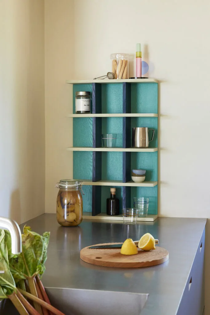 Galaxy Shelf Turquiose/Blue/Grey by Hübsch – interior photo 2 of 4