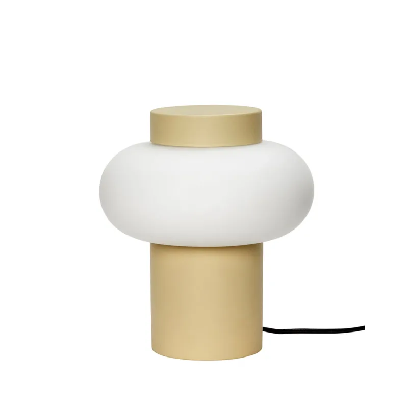 Camp Table Lamp Beige van Hübsch – productfoto 2 van 2