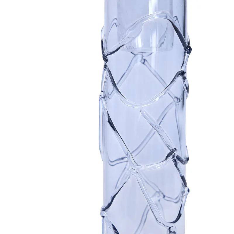 Doodle Candleholder Blue van Hübsch – productfoto 1 van 5