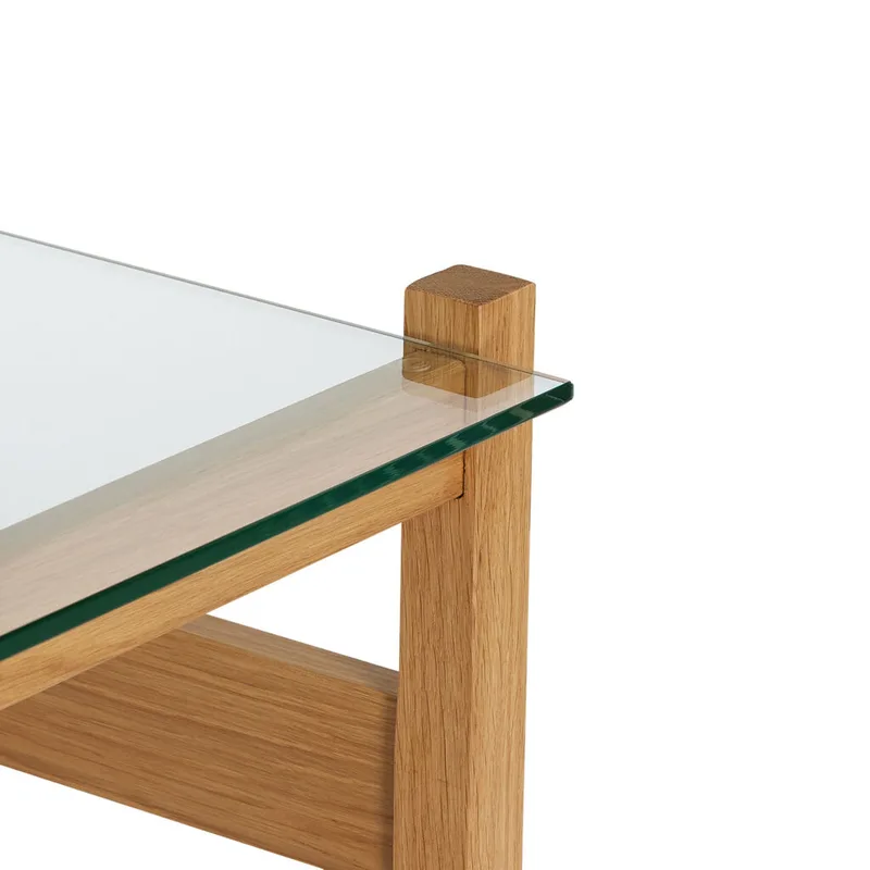 Ledge Side Table Natural de Hübsch – photo d’ambiance 1 sur 6