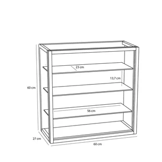 Poetic Wall Cupboard Large by Hübsch – product photo 4 of 6