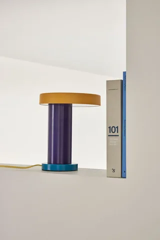 Magic Table Lamp Purple/Yellow by Hübsch – interior photo 4 of 7
