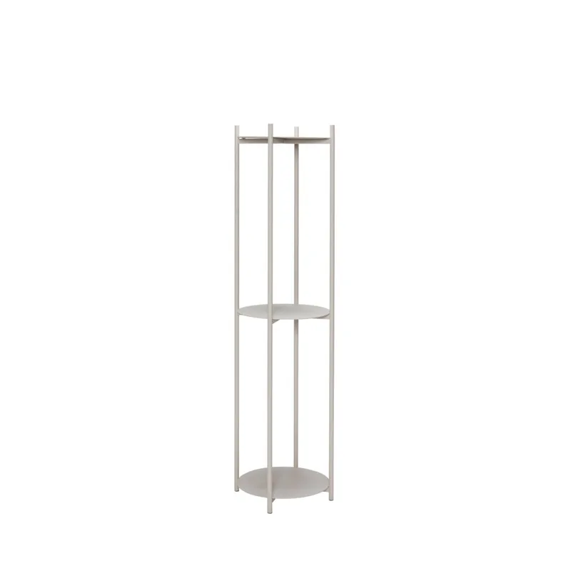 Norm Shelf Unit Cylinder Light grey by Hübsch – product photo 2 of 2