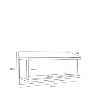 Misty Shelf Natural by Hübsch – product photo 1 of 3