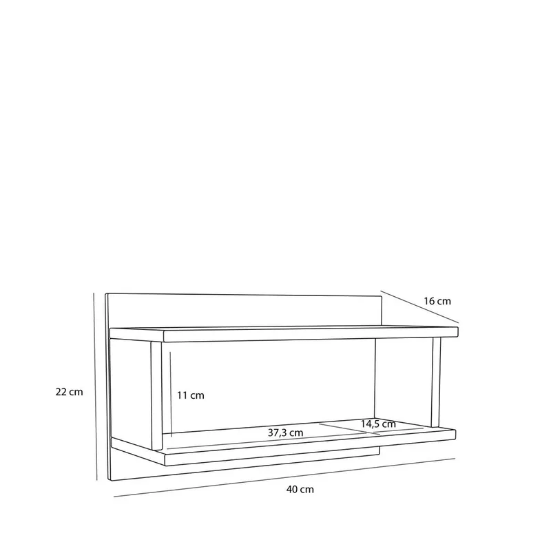 Misty Shelf Natural by Hübsch – product photo 1 of 3