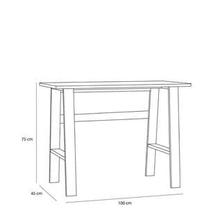 Poke Desk Natural by Hübsch – product photo 1 of 4