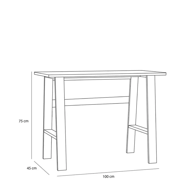 Poke Desk Natural by Hübsch – product photo 1 of 4