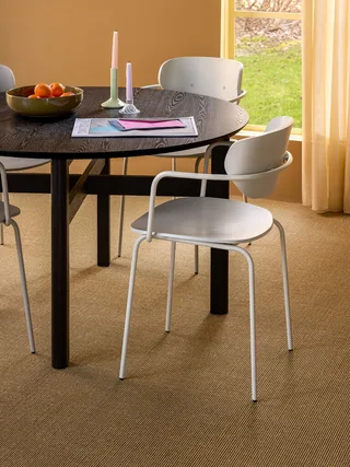 Arch Dining Chair Light grey by Hübsch – interior photo 1 of 8