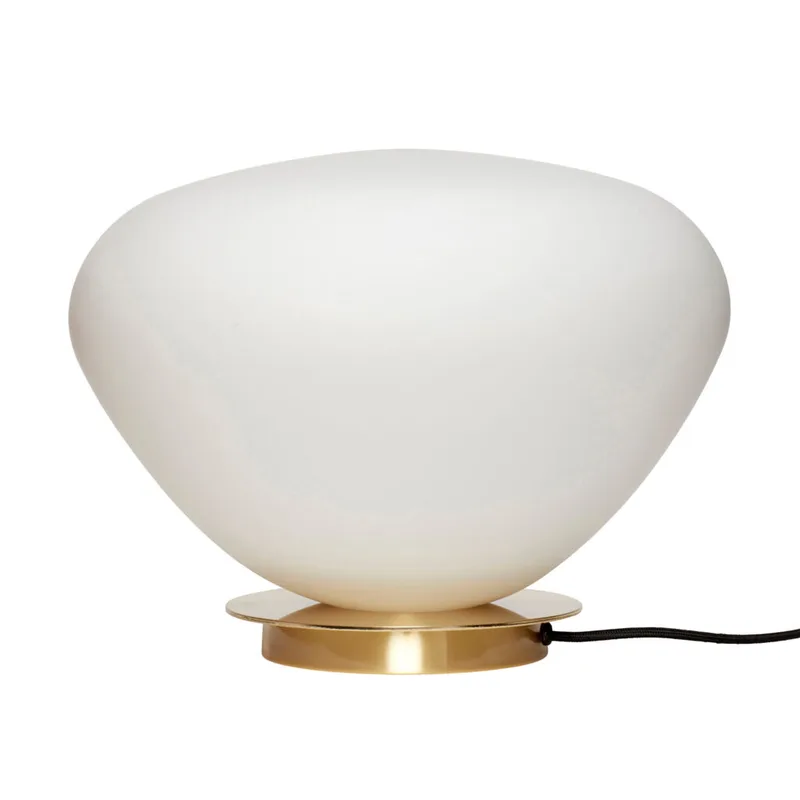 Bean Table Lamp White de Hübsch – photo du produit 2 sur 2