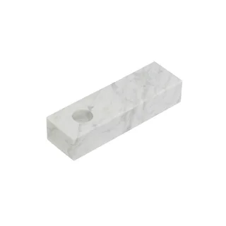 Brick Candleholder White by Hübsch – product photo 1 of 4