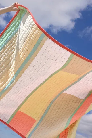 Pavilion Plaid Block Coral/Multicolour by Hübsch – interior photo 3 of 6