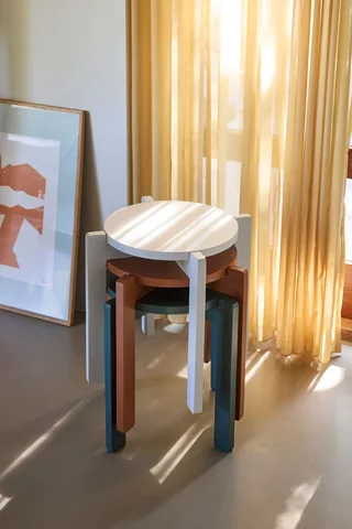 Always Stool Orange by Hübsch – interior photo 4 of 5