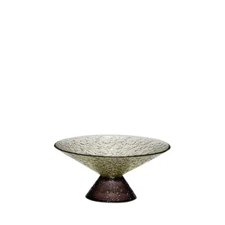 Bonbon Glass Bowl Medium Green/Brown by Hübsch – product photo 6 of 6