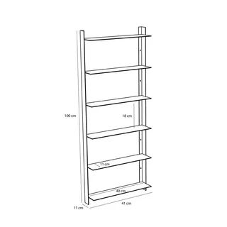 Acier Shelf Large Nickel von Hübsch – Produktfoto 2 von 5