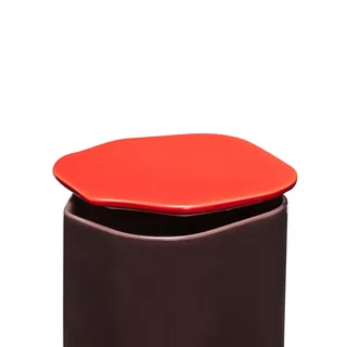 Amare Canister with Lid Large Burgundy/Red von Hübsch – Produktfoto 1 von 7
