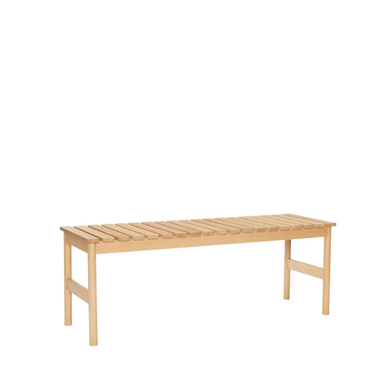Row Bench Large Natural by Hübsch – product photo
