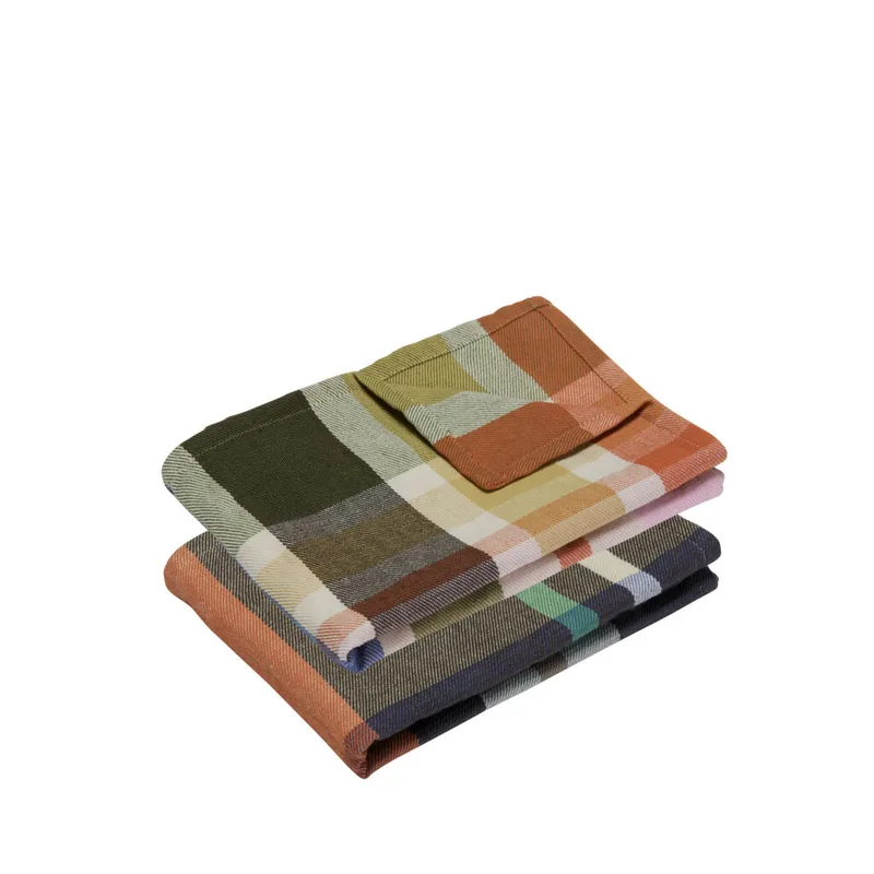 Playful Tea Towels Multicolour (set of 2) by Hübsch – product photo 7 of 7