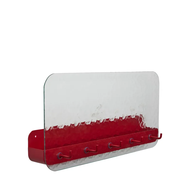 Shack Magazine Holder Red by Hübsch – product photo