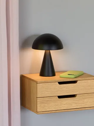 Mush Portable Lamp Matt Black by Hübsch – interior photo 1 of 2
