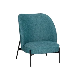 Area Lounge Chair Petrol van Hübsch – productfoto 6 van 6