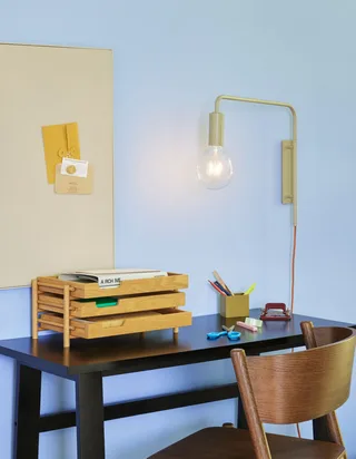 Serendipity Wall Lamp Sand von Hübsch – Ambientefoto 1 von 2