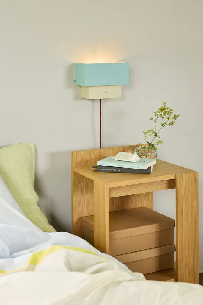 Arte Wall Lamp Blue/Sand by Hübsch – interior photo 3 of 4