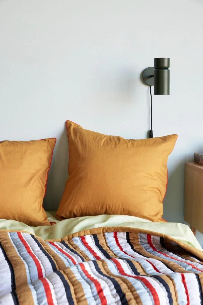 Pavilion Plaid Stripe Ochre/Multicolour van Hübsch – sfeerfoto 2 van 5