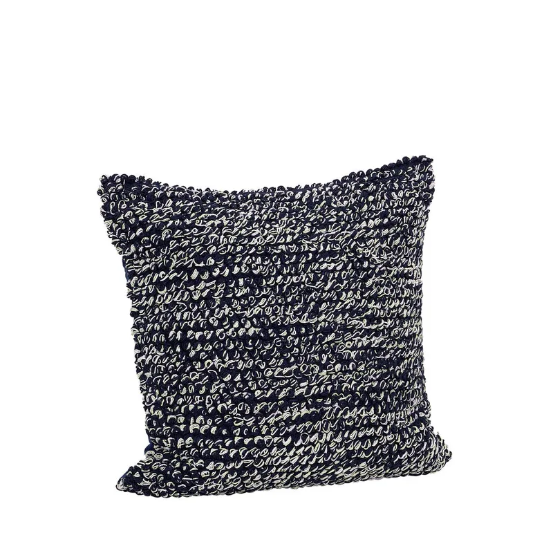 Blend Cushion Dark blue van Hübsch – productfoto 3 van 3