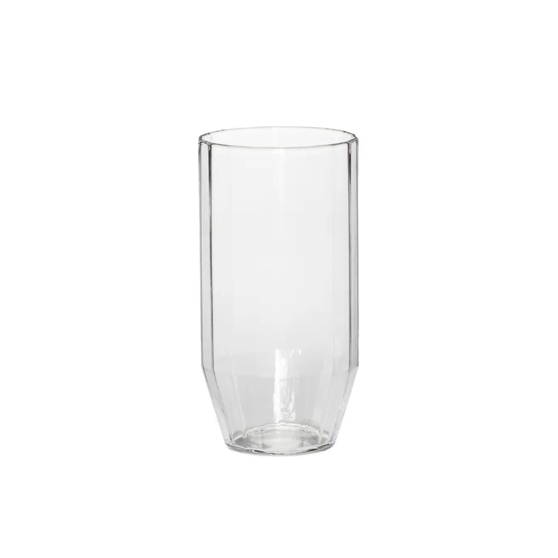 Aster Drinking Glass Clear van Hübsch – productfoto 2 van 2