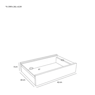 Senri Display Box Oak van Hübsch – productfoto 2 van 5