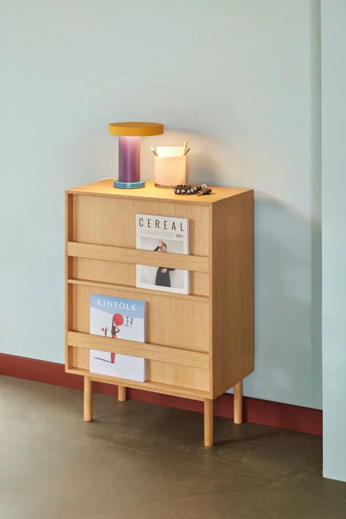 Magic Table Lamp Purple/Yellow by Hübsch – interior photo 2 of 7