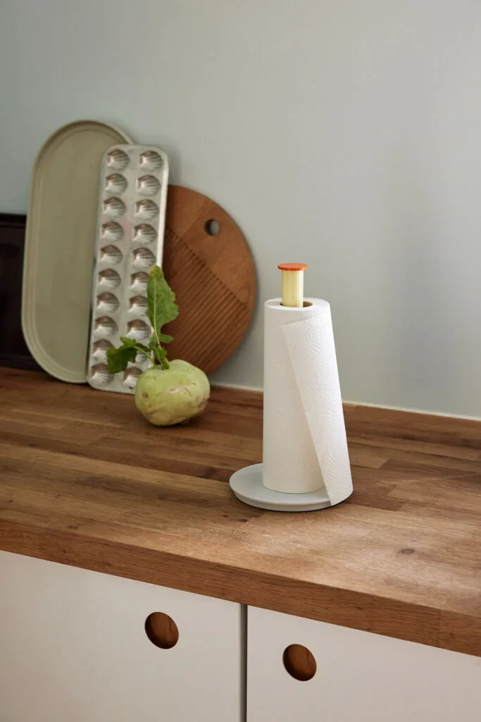 Play Kitchen Roll Holder Grey/Yellow by Hübsch – interior photo 2 of 3