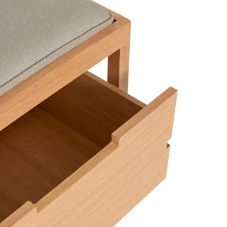 Bifi Bench Sand/Natural by Hübsch – interior photo 1 of 6