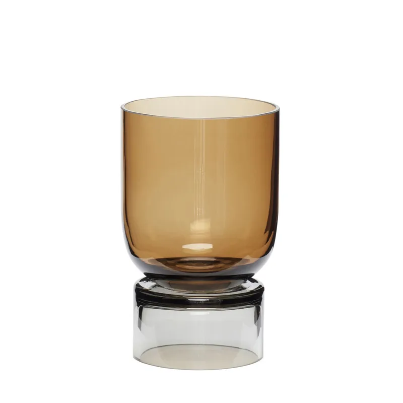 Stand Vase Small Amber van Hübsch – productfoto