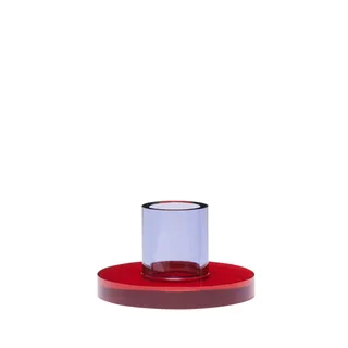 Astra Candleholder Small Red/Purple by Hübsch – product photo 7 of 7